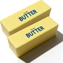 2Pcs Butter Stick Squishy Fidget Toys Elastic Cheese Stick Funny Squeeze Prank Toy Stress Anxiety Relief Game 2pieces---pack