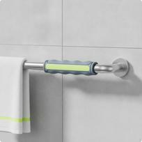Grab Bar Cover NonSlip Silicone Sleeve with Luminous Strip GlowintheDark Grip for Elderly, mėlyna