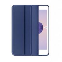For iPad 9.7 5th/6th/Air1/Air2 Soft Silicone Case,For Apple iPad 9.7 PU Leather Flip Smart Cover For iPad Air 9.7 2013 tamsiai mėlyna