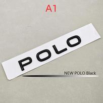 3D ABS Logotipas Polo Raidės Ženklelis Automobilio Galinės Bagažinės Emblema Lipdukas A2 white