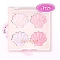 dasique Shine Glow Highlighter 4-Color Palette #01 Twinkle Mermaid white