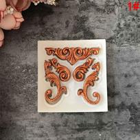 Tools European Chocolate Fondant Cake Mold Silicone Mould Antique Mirror Frame Border Embossing 1