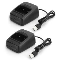 2pcs Interphone Walkie Talkie for Baofeng BF666S BF777S BF888S USB Charger  Battery Charger with Charging Indicator