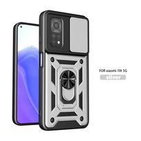 Dėl Xiaomi Mi 10T 5G dėklo Xiaomi 10T Pro dangtelio mi 10T Pro magnetinio žiedo laikiklis Šarvuotas telefono dėklas Slankiojantis kameros apsaugos galinis dangtelis Xiaomi Mi 10T Pro 5G blue