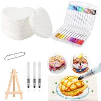 Magijos naujas pūstas dažų rinkinys kempinė pūstas piešimas tekstūra tapybos rinkinys 3D piešimas staigmena drobė kempinė DIY rankų darbo meno reikmenys white