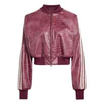 Adidas Originals bomber striukė su krokodilo rašto juosta S pink