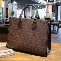 Women's bag new fashionable and atmospheric large-capacity shoulder tote bag hand bag commuter women's bag tote bag tamsiai ruda spalva