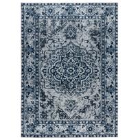 Vintage Bohemian Area Rug for Living Room, Retro Boho Rug Bedroom Indoor Print CarpetLarge Size Rug Kitchen Mat 61cmx92cm mėlyna
