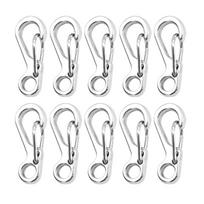 10Pcs Paracord Carabiner Clip Aluminum Alloys Keychain Carabiner Clasp Small Carabiner Clip Spring Snap Keyring Hook juoda