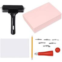 Linocut For Printmaking Kit Tool Rubber Linoleum Blocks, Block Printing Supplies For Beginners& Artists white