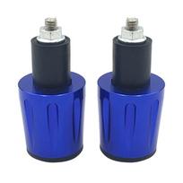 Motorcycle Handlebars Grips Ends Plug Caps Aluminum Motorcycle Handle Bar Ends mėlyna
