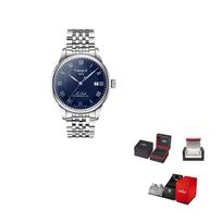 TISSOT Le Locle Collection Mechanical Movement Men's Watches Watch 39.3mm Blue Dial Stainless Steel Watchband T006.407.11.043.00 Blue Dial gray