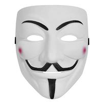 Hakerio kaukė V for Vendetta Helovino veido kaukė Kostiumas Cosplay vakarėlis juoda