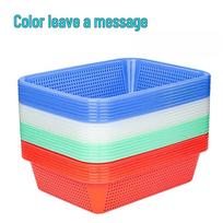 Stačiakampis plastikinis virtuvės praustuvas ir laikymo krepšys 4 Pcs blue