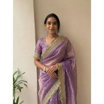 New Launch Traditional  Soft Silk Saree brown