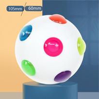 Luminous Disco Ball Bouncy Dog Toy - Flashing Pet Toy black