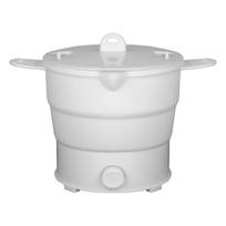Portable Electric Hot Pot for Dorms and Travel – 1.2L Folding Pot for Instant Noodles and Cooking Australian Two-Pin Plug - 220V (English Box) white