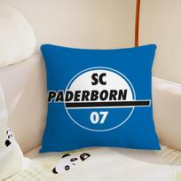 pagalvės užvalkalas Svetainė Futbolas Galvūgalis Miegamasis S-SC Biuras Klubas 07 Pagalvė Pagalvė Sofa Miego laikas Paderborn-s Pagalvės užvalkalas 22x22Inch white