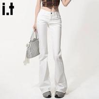 Women's High-Waist Slimming Flare Jeans XL balta