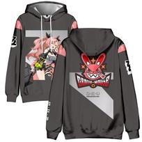 Zenless Zone Zero Hoody Streetwear Animacinių filmukų Spausdintas su gobtuvu megztinis Vyrams Moterims Cosplay Sportiniai Puloveriai S black