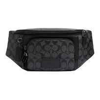 Coach Track 41 Monogram Print Zipper Closure Shoulder Crossbody Bag Men bags Black C3765-QBMI5 Box (Basic Set+Box Limited Edition)