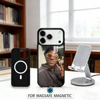 F-Juokingas IShowSpeed Youtuberio telefono dėklas iPhone 17,16,15,14,13,12,Pro,Max, Magsafe magnetiniam belaidžiam įkrovimui iPhone11PROMAX gray