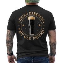 Hello Darkness My Old Friend Irish Beer St. Patrick's Day ON BACK T shirt S