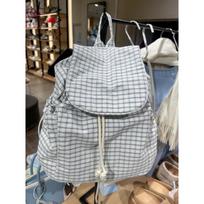 Japanese casual art canvas backpack fashion drawstring pleated schoolbag Internet celebrity nylon large capacity backpack balta
