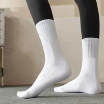 5 Pairs Of Mid-Calf Sports Socks For Women Soft And Comfortable Stylish And Practical Cotton Socks With Yoga Pants Single code