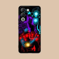 Skibidi Toilet TV Camera Phone Case for VIVO Y77 76 75 74 73 72 58 56 55 51 50 38 36 Y19 Y18 Y03 Y01 5G Soft Shockproof Cover vivo Y01