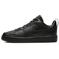 (GS) Nike Court Borough Low 2 'Triple Black' Kids' BQ5448-001 EU 36