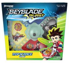 Pressman Beyblade Burst Pop [N] Race Classic Gameplay and Self-Contained Die Popper white