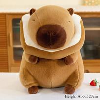 Cute Capybara Peripheral Plush Doll  Capibara Plush Doll Giant Kawaii Stuffed Animal Doll  Children Kids Birthday Gift Toys brown