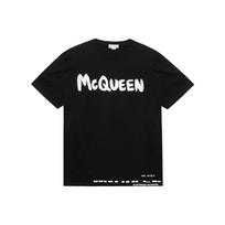 Alexander McQueen FW20 Marškinėliai Vyriški Juodi 622104QPZ570901 XL-No Original Gift Bag Or Gift Box juoda