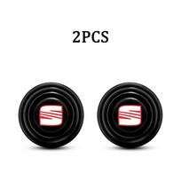 Car Door Anti-Collision Silicone Pads Shock Absorber Gasket Suitable For Seat Leon FR Altea Ibiza Toledo Cordoba Alhambra Arona Ateca Exeo 2Pcs black