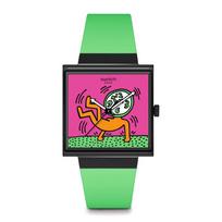 Swatch Breaks Off Watch, Green, SO34Z102