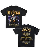 Mamba Mentality  Kobe Vintage Boxy Tee Shirt oversized t-shirt streetwear y2k Unisex T-Shirt XXL black