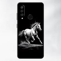 Bėgančio žirgo dėklas Huawei P20 P40 Lite P30 P20 Pro P20 Lite 2018 P Smart 2019 Telefonui dangtelis Huawei P smart 2019 gray