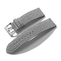 Quality Sailcloth Watch Strap 18mm 20mm 22mm Band Waterproof Fabric Watchband Quick Release Wristband Belt Watch  Accessories 20mm pilka spalva