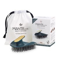 Manta Hairbrush Soft Till for Curly Hair white