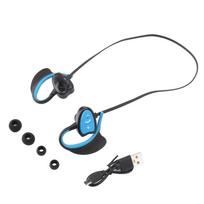 Belaidės Bluetooth ausinės plaukimui, IPX8 atsparios vandeniui, su išmaniais balso pranešimais, triukšmo slopinimu, sportinės ausinės banglenčių sportui, nardymui, mėlynos