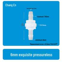 6mm High-Quality Plastic Check Valve - Non-Return, Anti-Ozone, Oil-Resistant Water Stop Valve 6MM