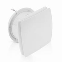 Quiet bathroom fan with humidity sensor + timer 100mm white
