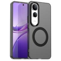 Skirta Vivo V50 dėklas Skirta Vivo V50 Lite V40 V50 5G dangtelis Pusiau permatoma saldainių spalvos matinė magnetinė smūgiams atspari apsauginė buferinė dalis vivo V50 Lite juoda