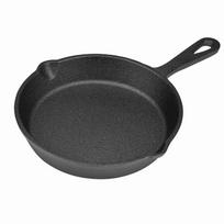 16cm 20cm Vintage Cast Iron Skillet Frying Pan Burnt NOn stick Type 1 black