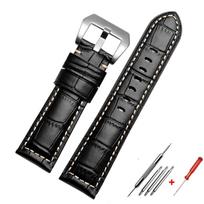 High quality Calfskin watch strap For Panerai PAM688 441/1313 Cowhide Leather Men's Blue Watch Strap Accessories 22MM 24mm 26mm 22mm