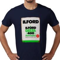 Ilford delta 400 film Vintage SLR camera 100% cotton tee T shirt UK - all sizes 4XL