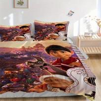 3 vnt. Coco Vibrant Filmo Veikėjų Patalynės Komplektas Apima Antklodės Užvalkalą ir Pagalvių Užvalkalus, Tinka Visais Metų Laikais Q006 135x200cm brown