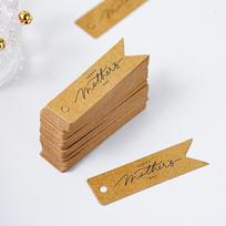 100pcs White Paper Mother Day Tags Handmade DIY Crafts Gift Labels Hanging Decoration Cake Decor Tag Decoration Boxes 1600*900*700MM geltona