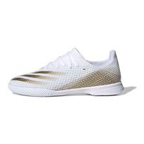 Adidas X GHOSTED Slip Resistant Low top Kids' Soccer Shoes White Yellow Kids' EG8225 33